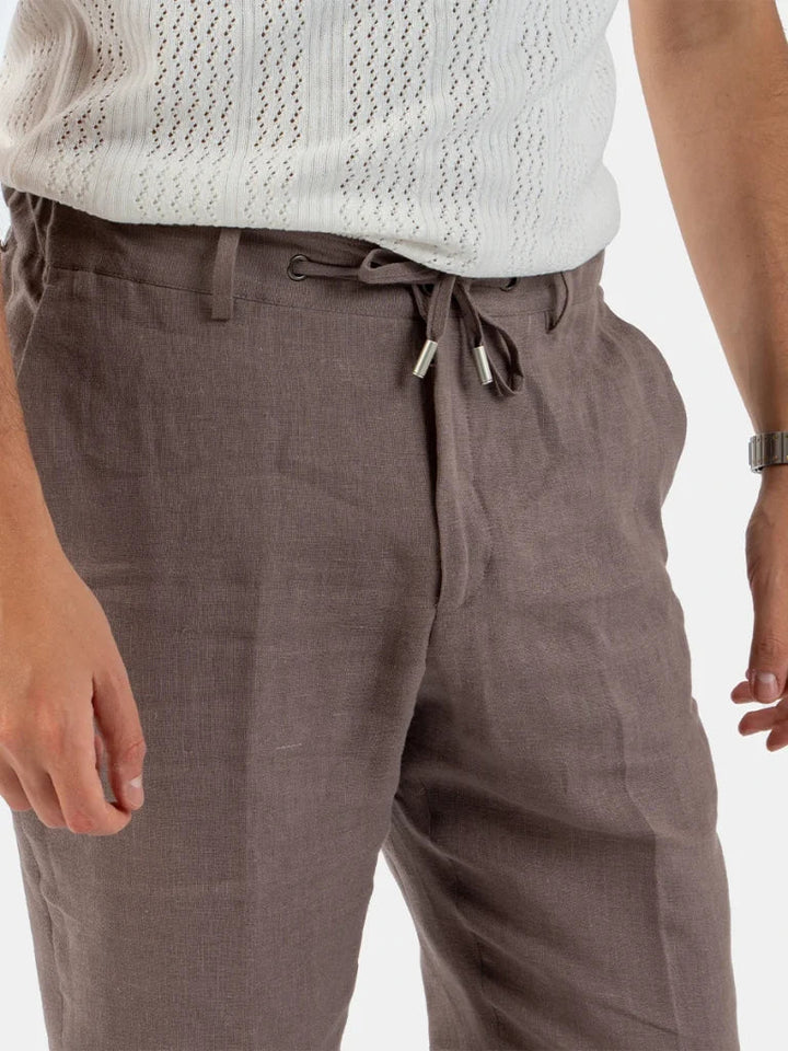 Linen Pants – Elastic Waist for Men