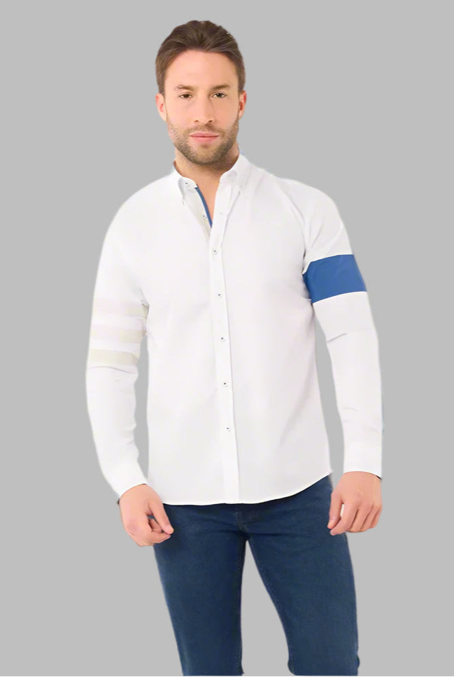 Long-Sleeved Shirt with Side Detail for Men