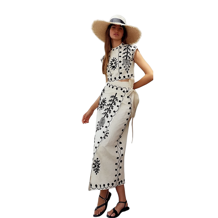 Women’s Embroidered Two-Piece Set