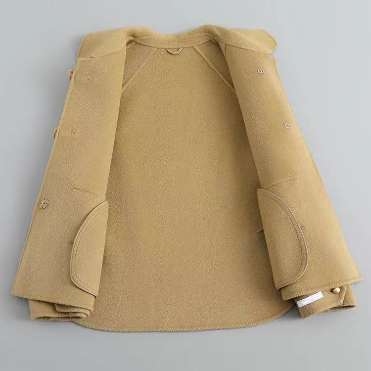 Womens Coat with Decorative Buttons