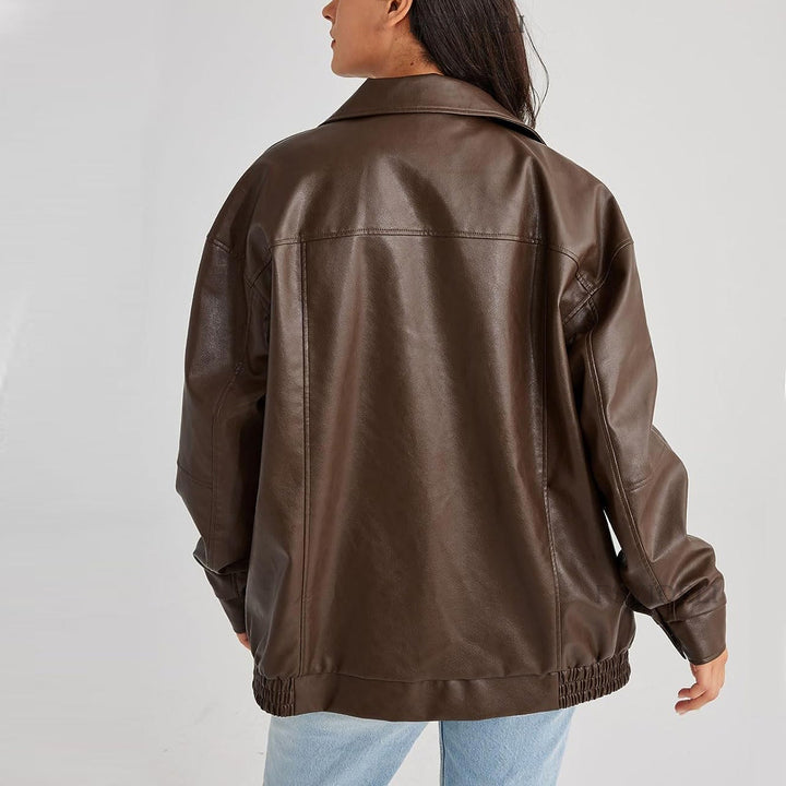 Womens Jacket with Zipper Closure