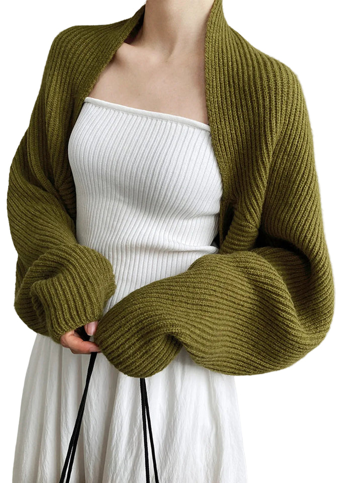 Women’s Shrug Sweater with Open Front