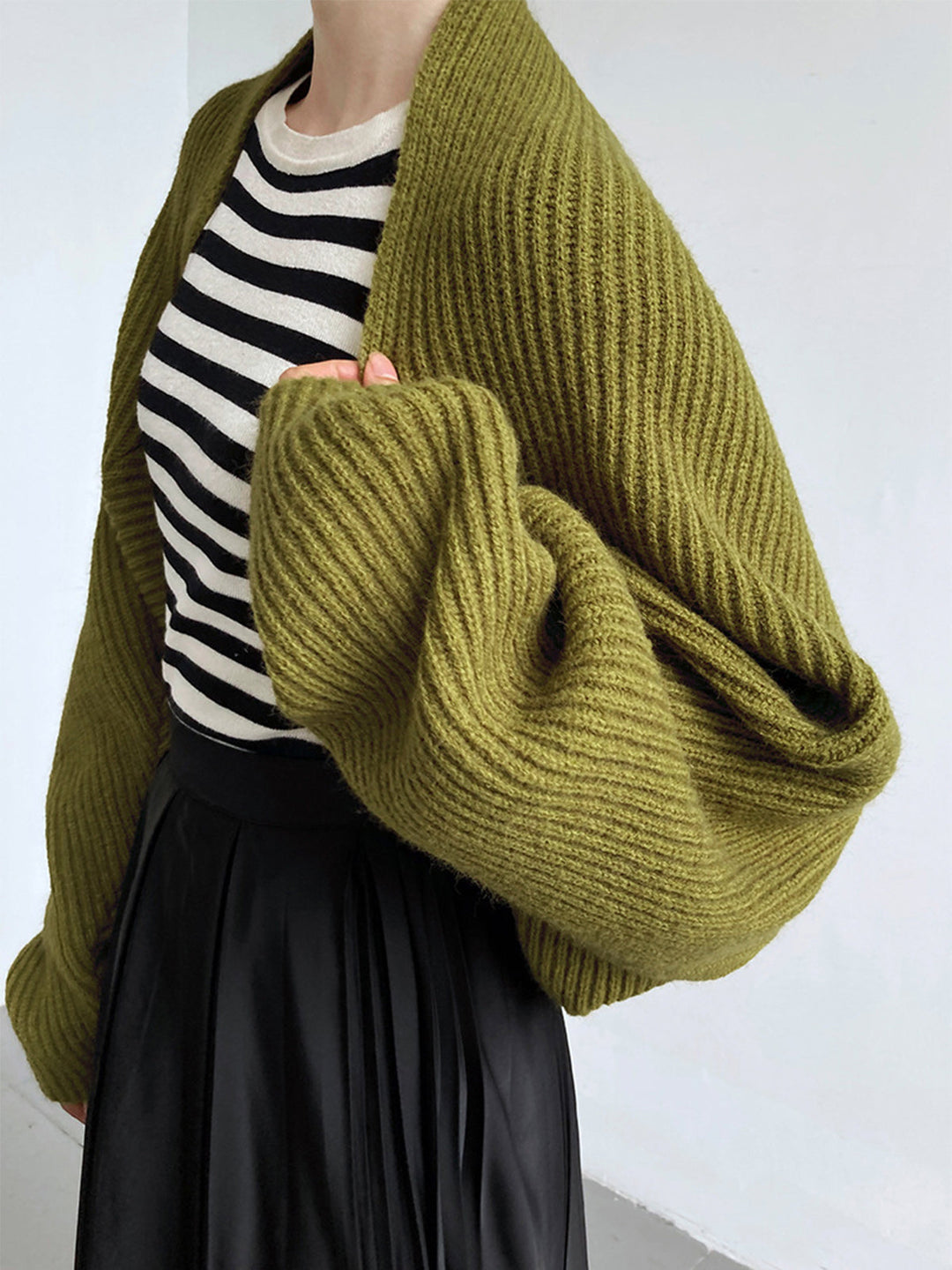 Women’s Shrug Sweater with Open Front