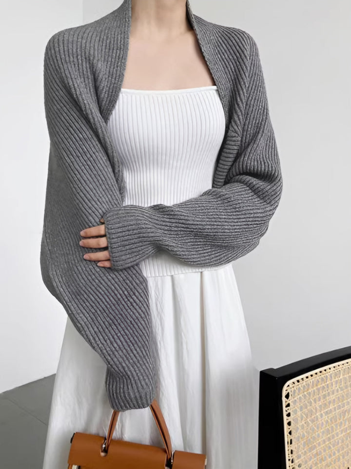 Women’s Shrug Sweater with Open Front